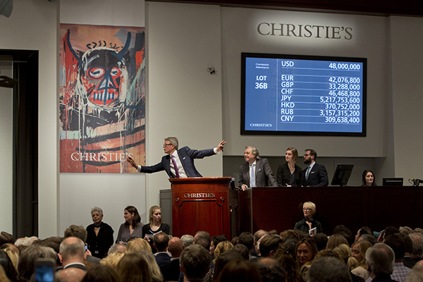 Vendido un Basquiat por $ 57M en Christie