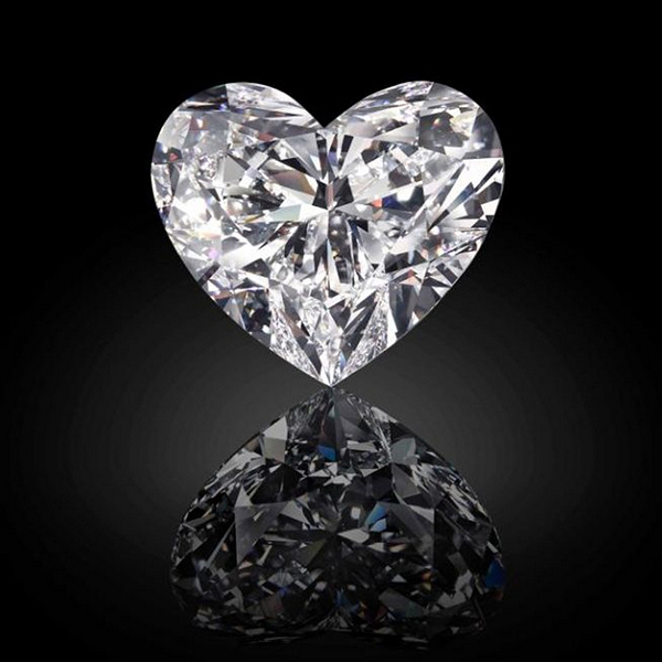 Graff Venus impresionante y único diamante con forma de corazón
