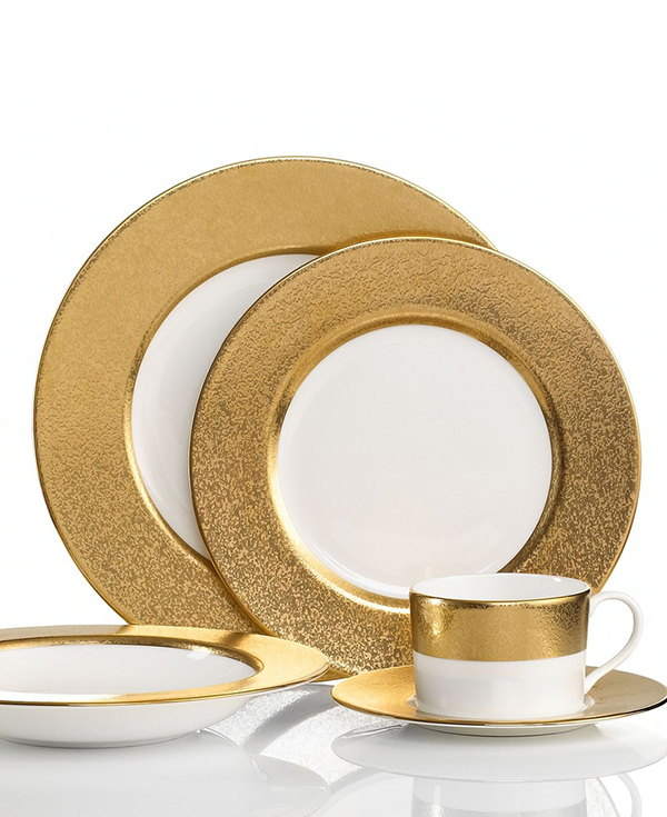 Preciosas vajillas de oro y platino de Donna Karan