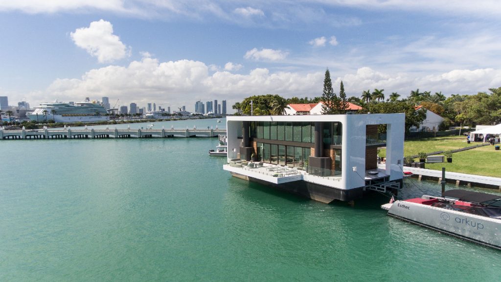 Una casa flotante de lujo en Miami